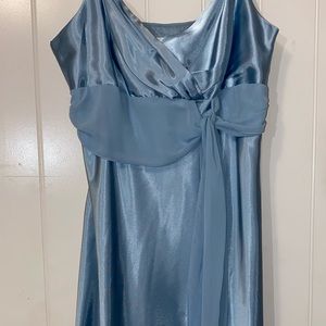 Light blue Midi dress.